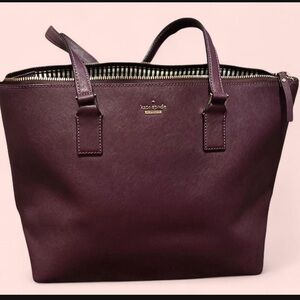 Kate Spade Deep Purple Tote Bag